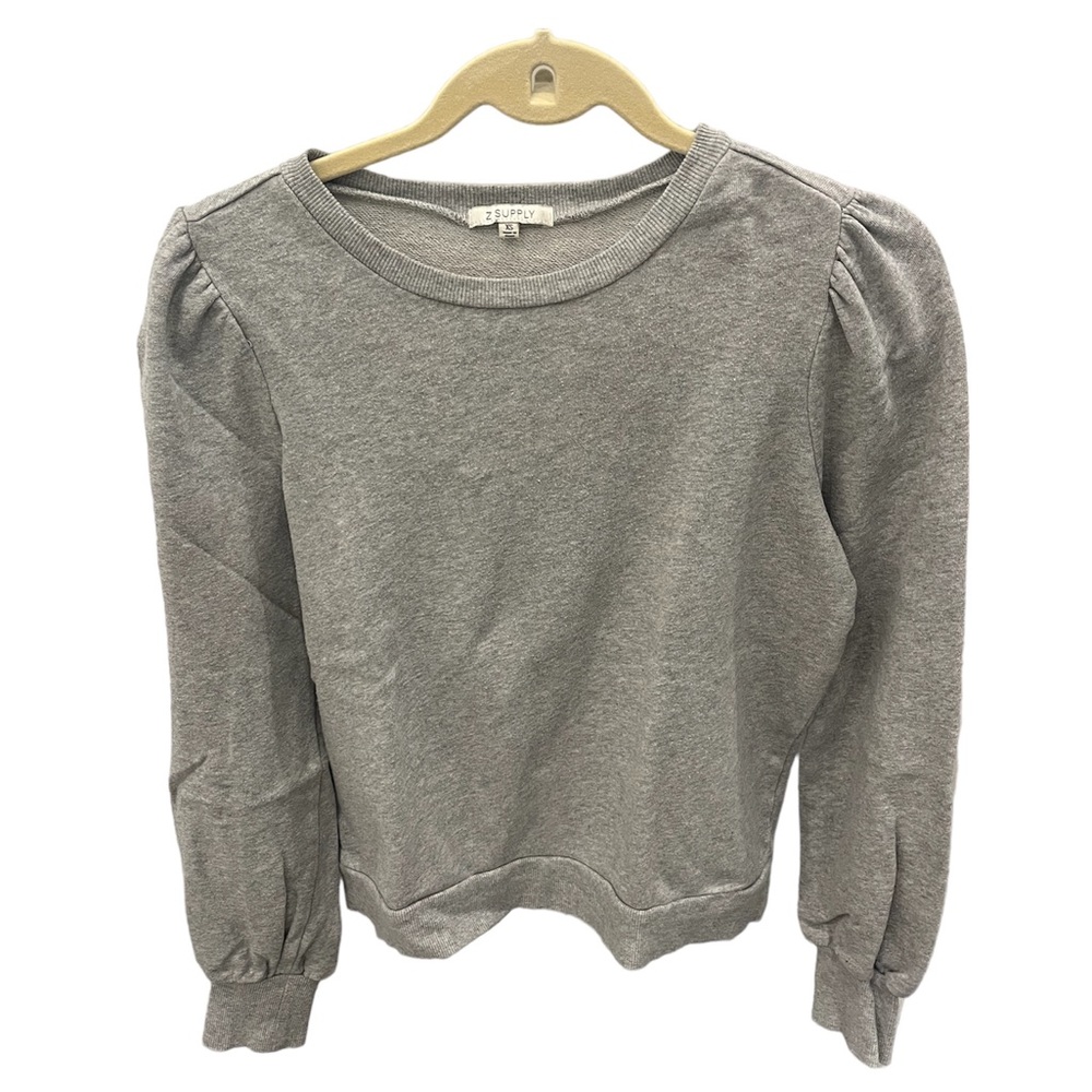 Z-Supply Women’s XS Gray Puff Sleve Sweatshirt